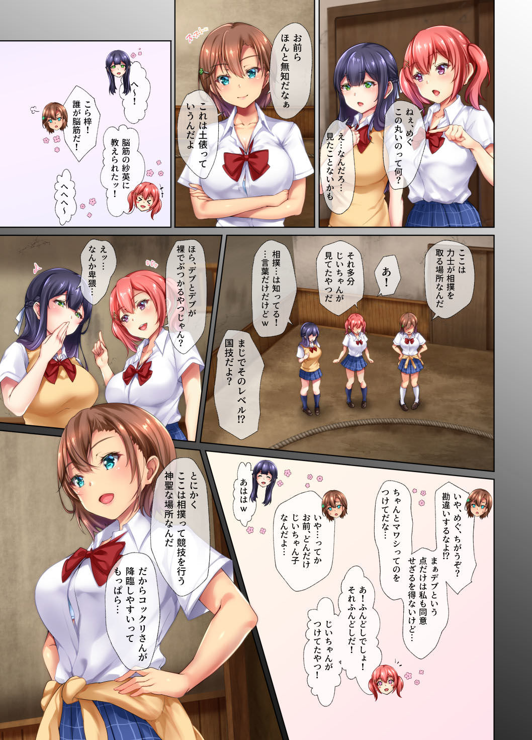 相撲部屋で相撲を馬鹿にする女の子達